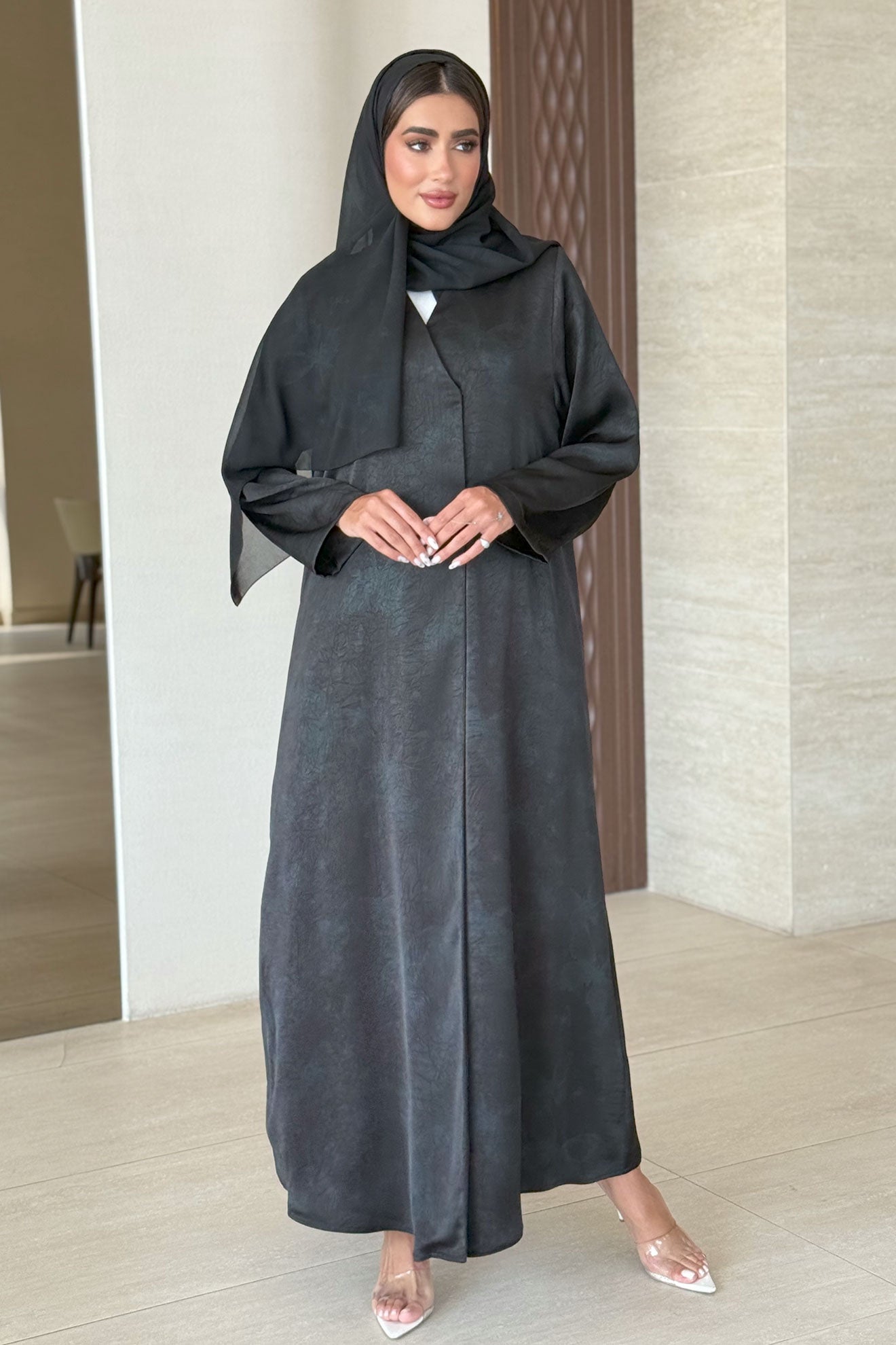 Perla Green Abaya