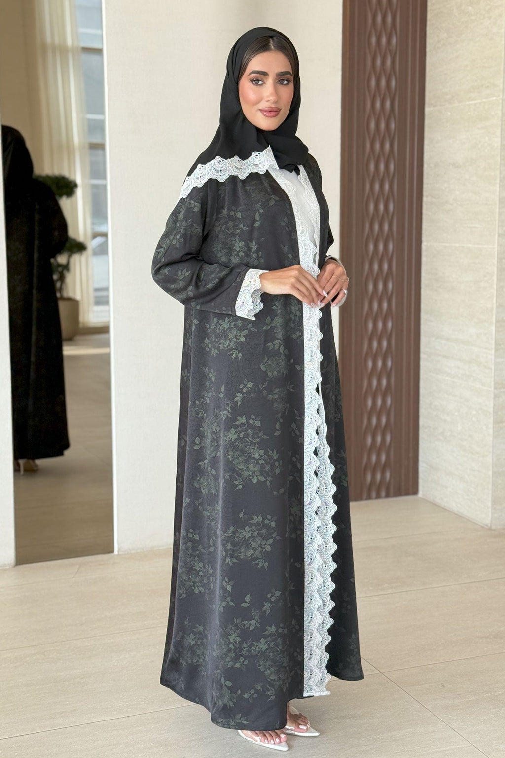 Rosa Green Abaya