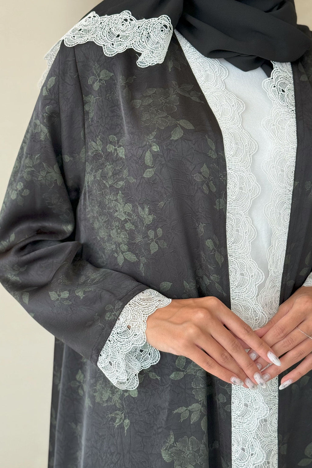 Rosa Green Abaya