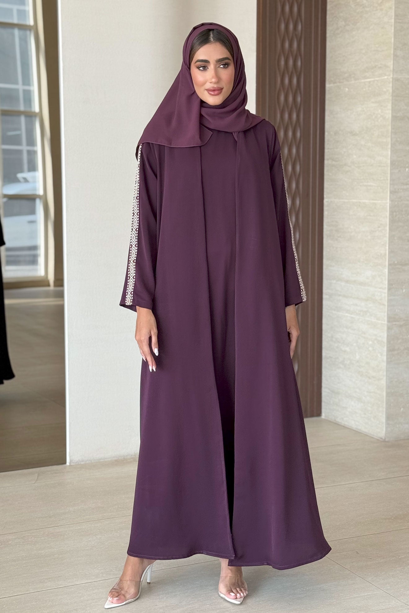 Velo Purple Abaya