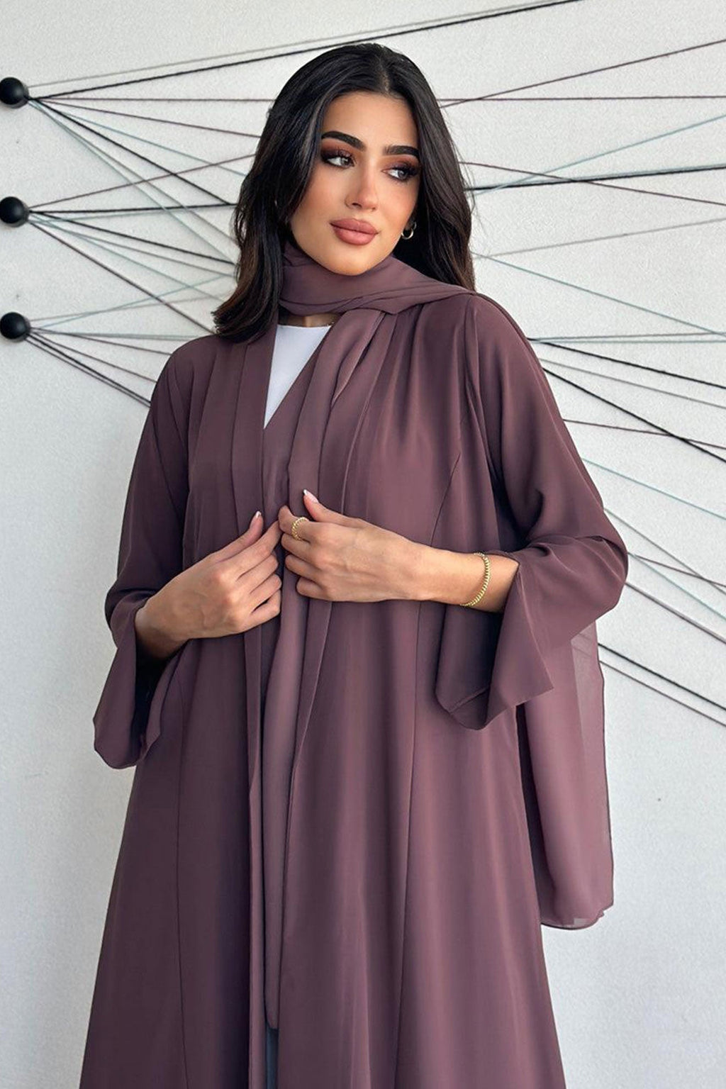 Sultana Purple Abaya
