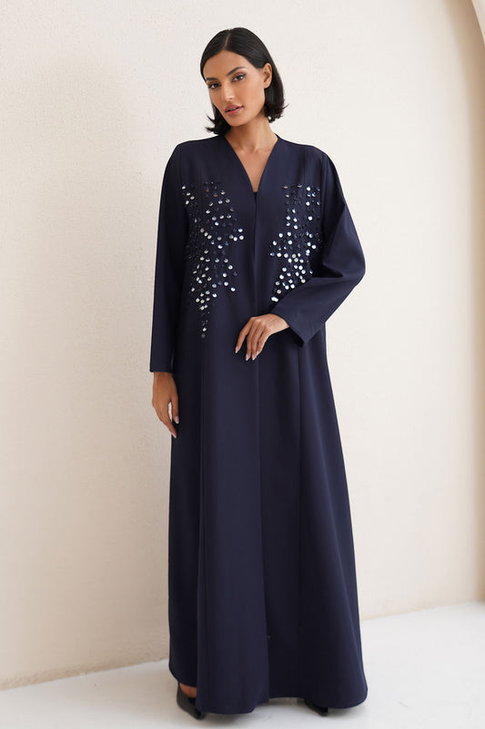 Elyra Navy Abaya