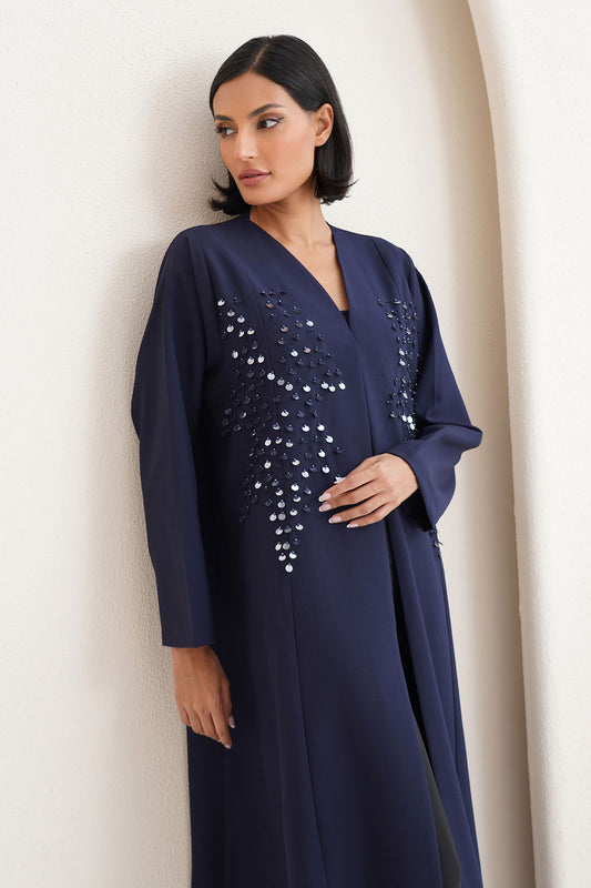 Elyra Navy Abaya