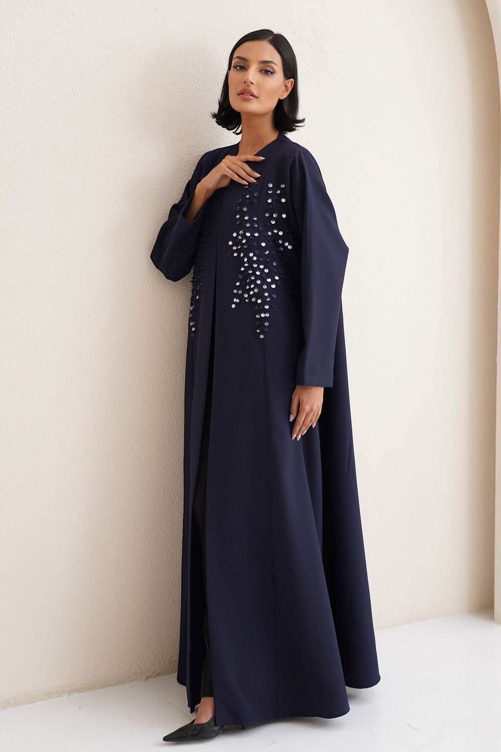 Elyra Navy Abaya