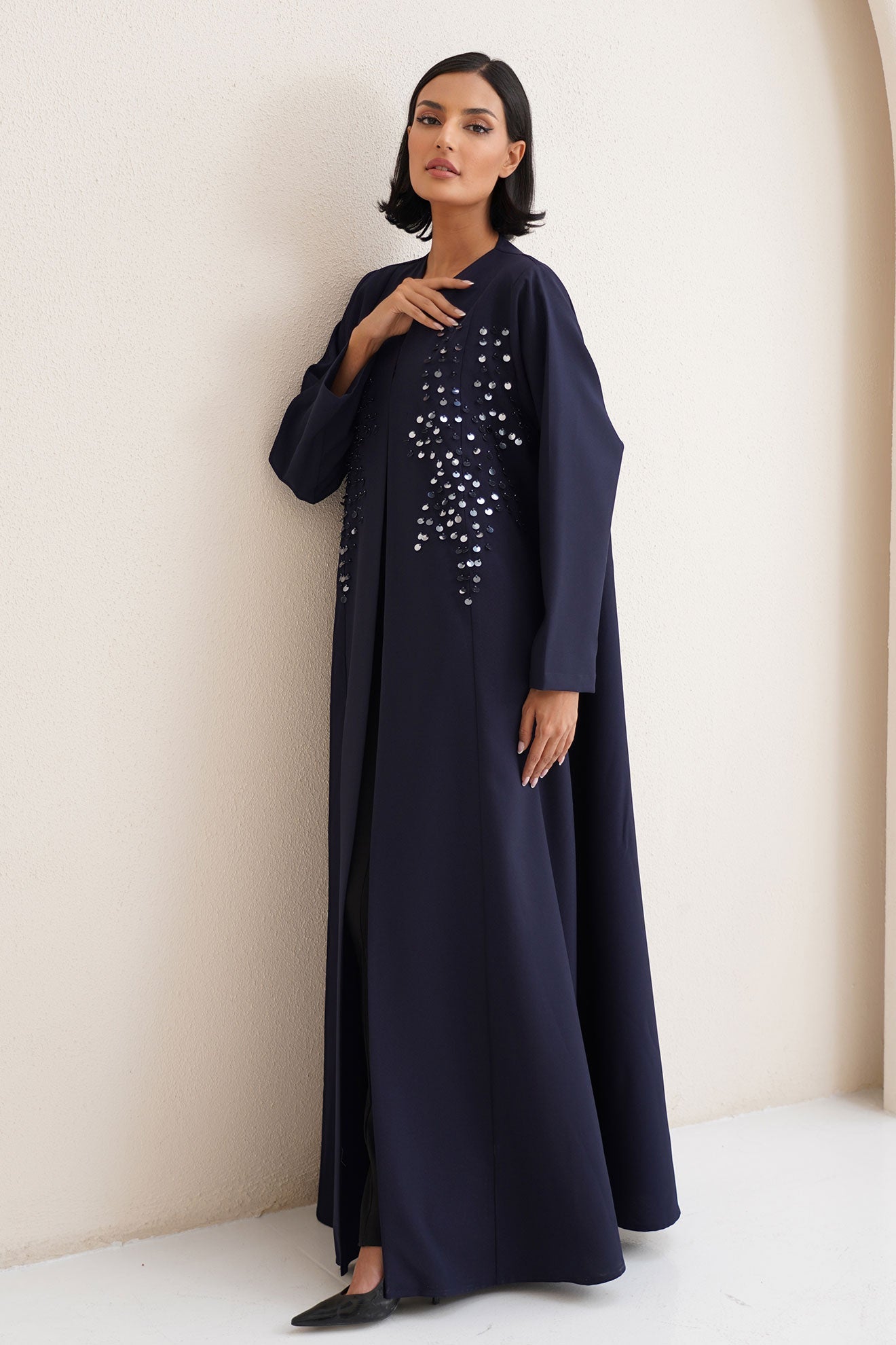 Elyra Navy Abaya