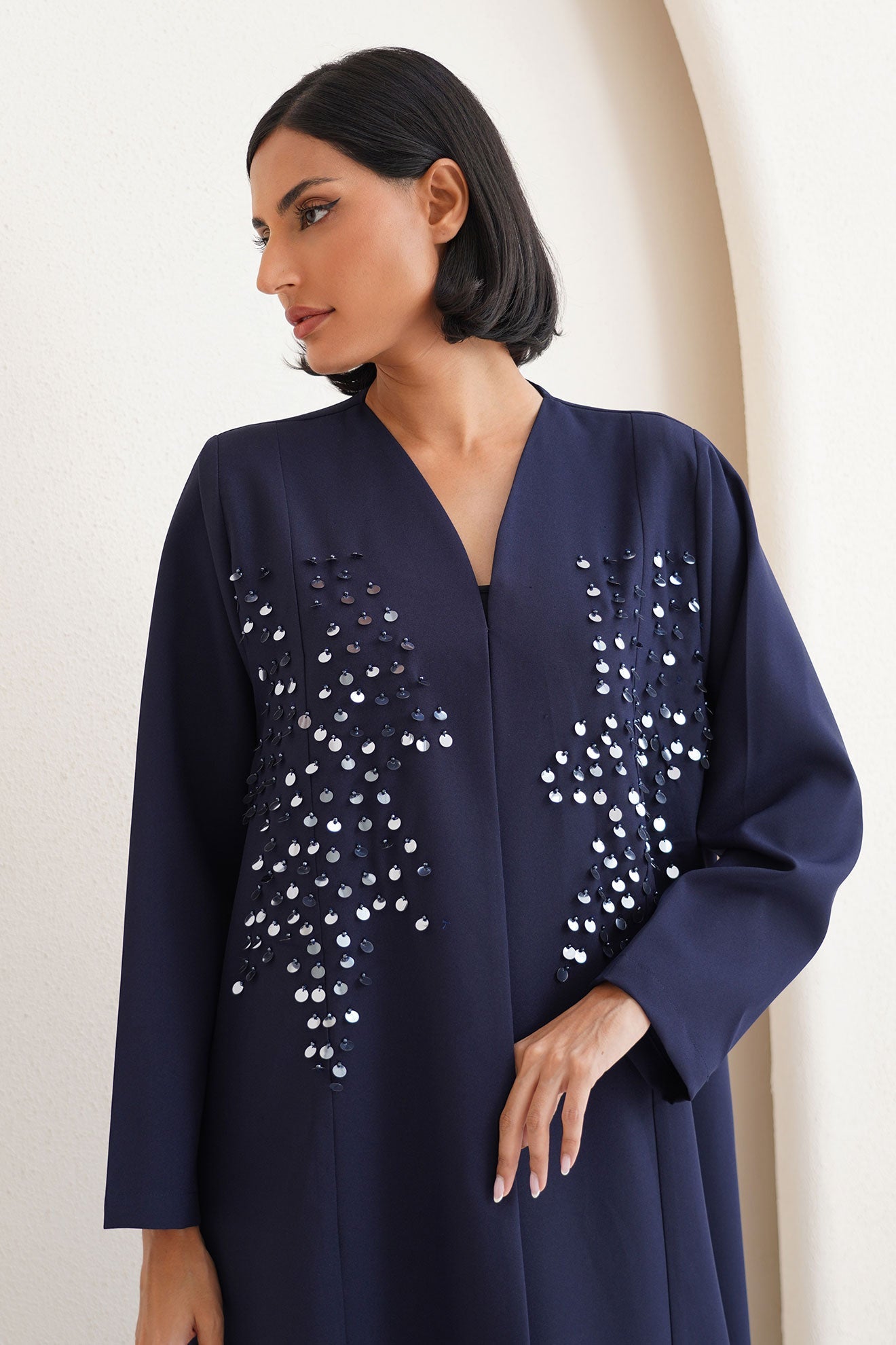 Elyra Navy Abaya