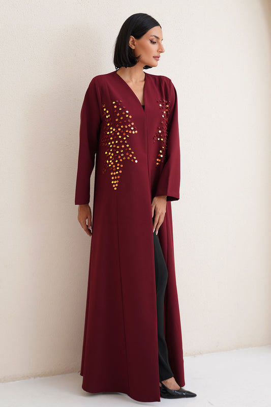 Elyra Red Abaya