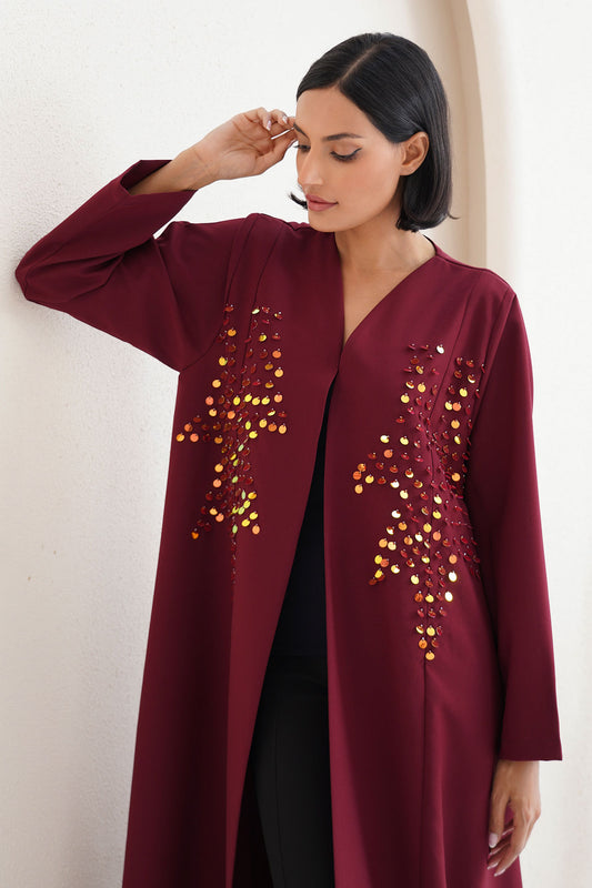 Elyra Red Abaya