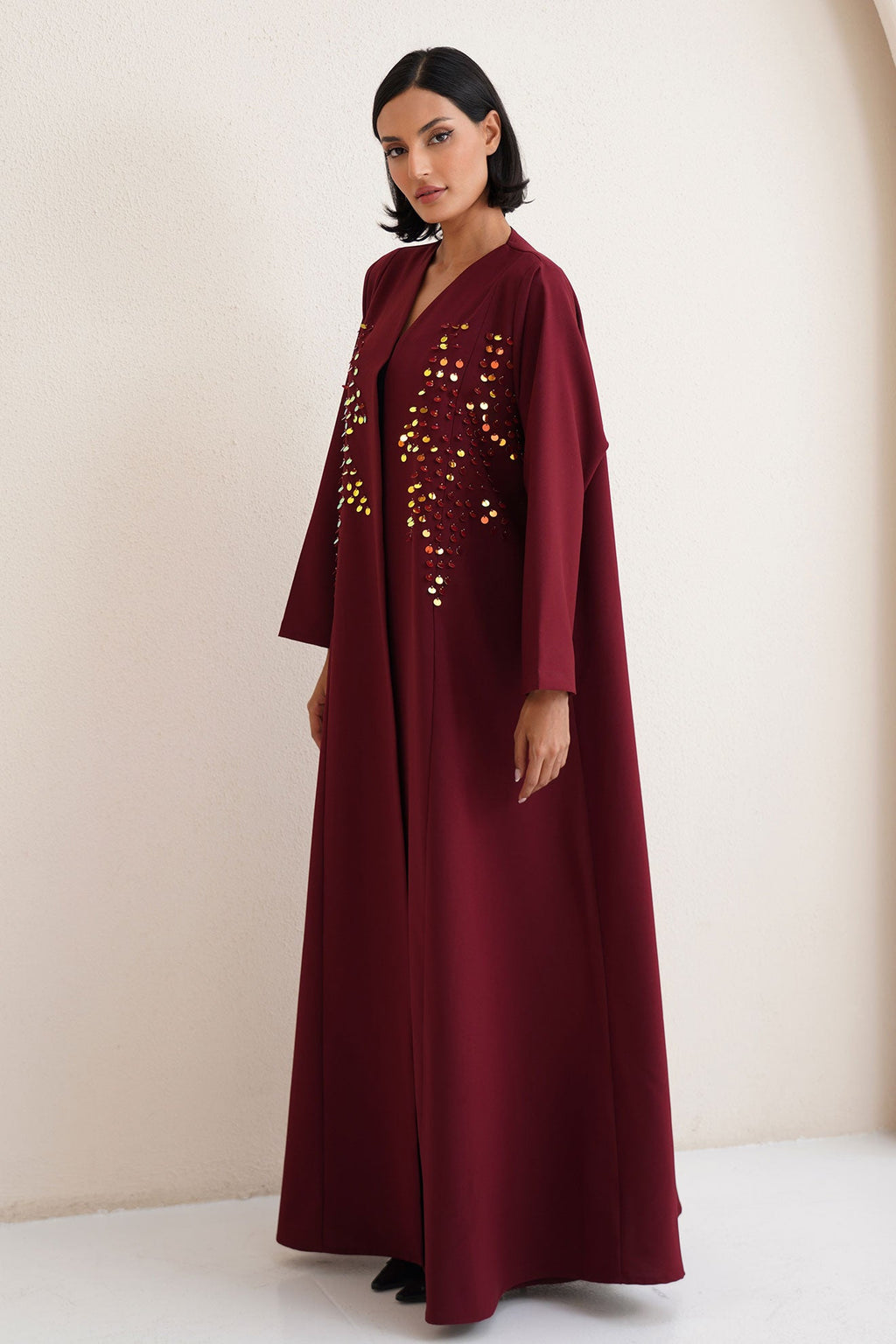 Elyra Red Abaya
