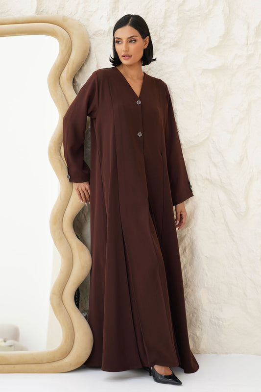 Velina Brown Abaya