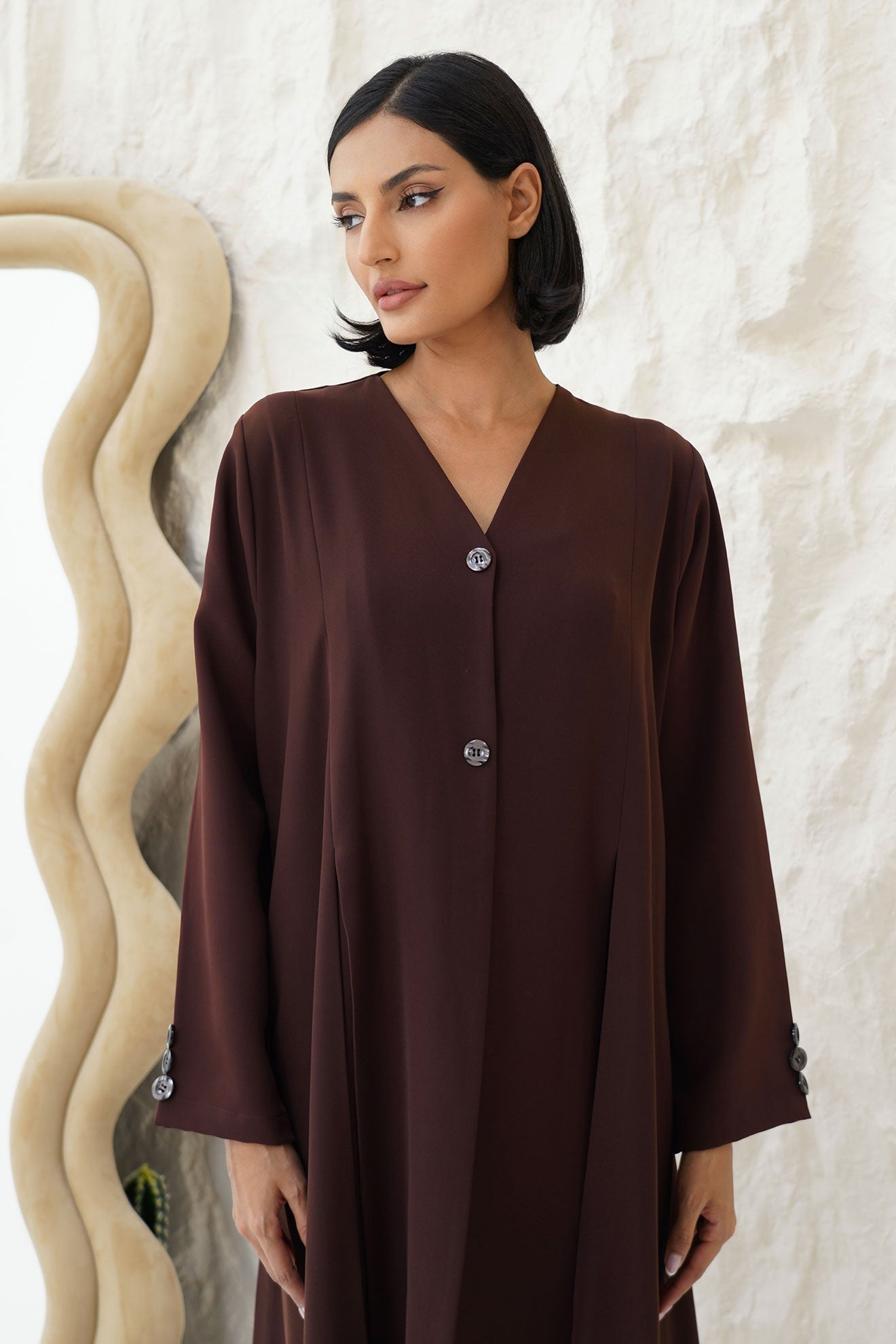 Velina Brown Abaya