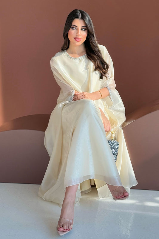 Lulu Organza Off White Dress