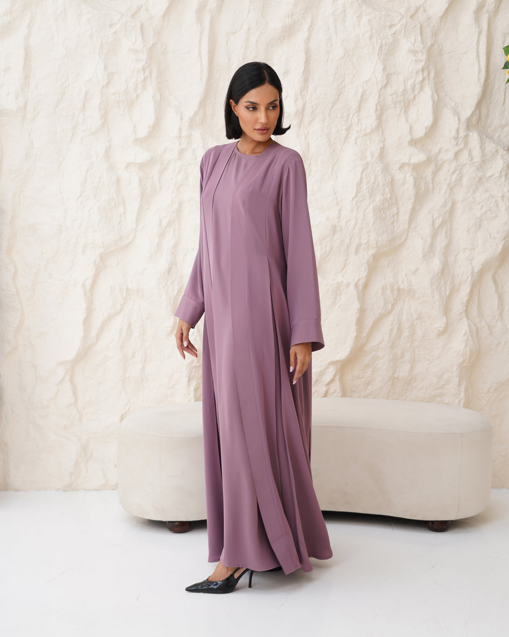 Aziza Purple Abaya