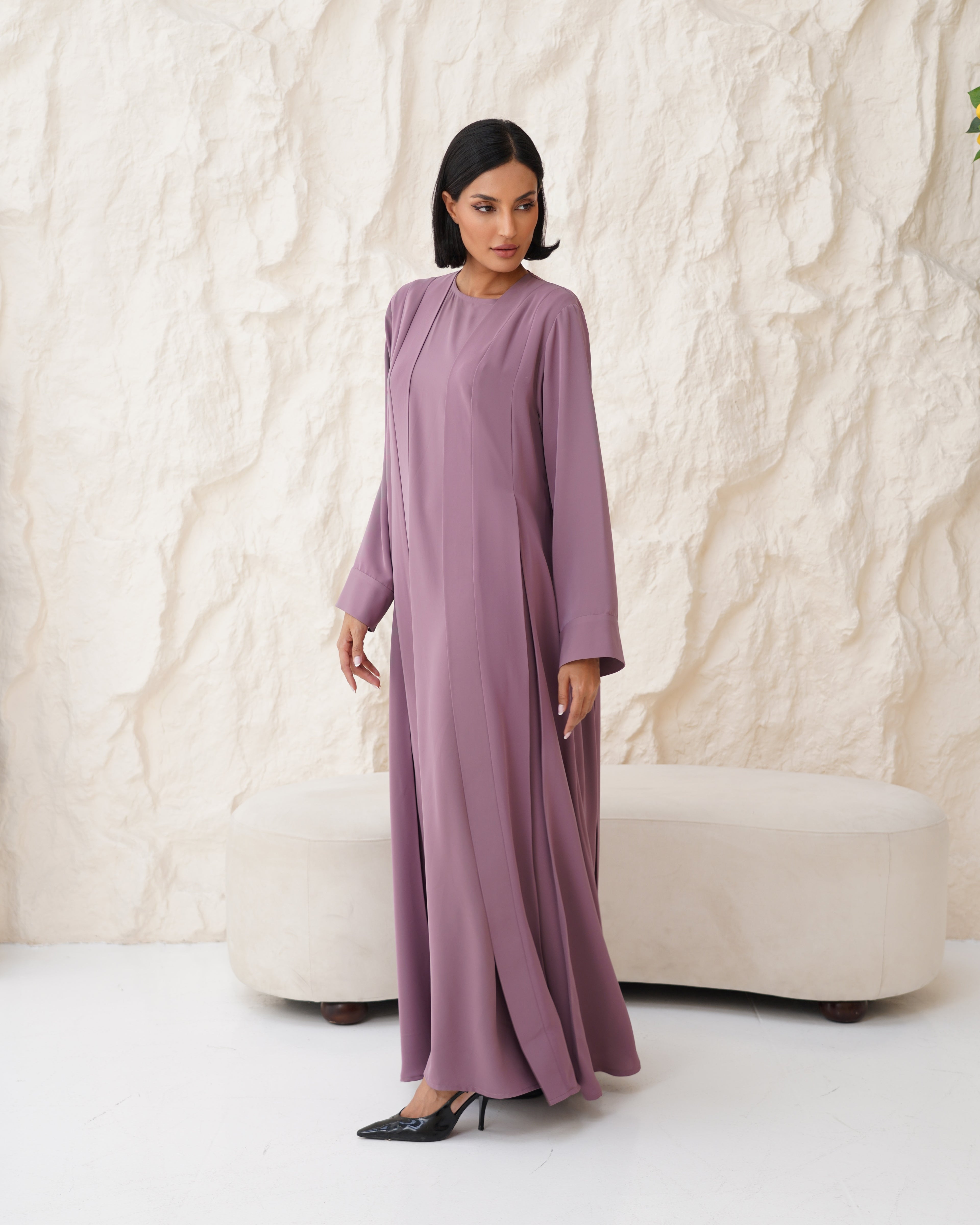 Aziza Purple Abaya