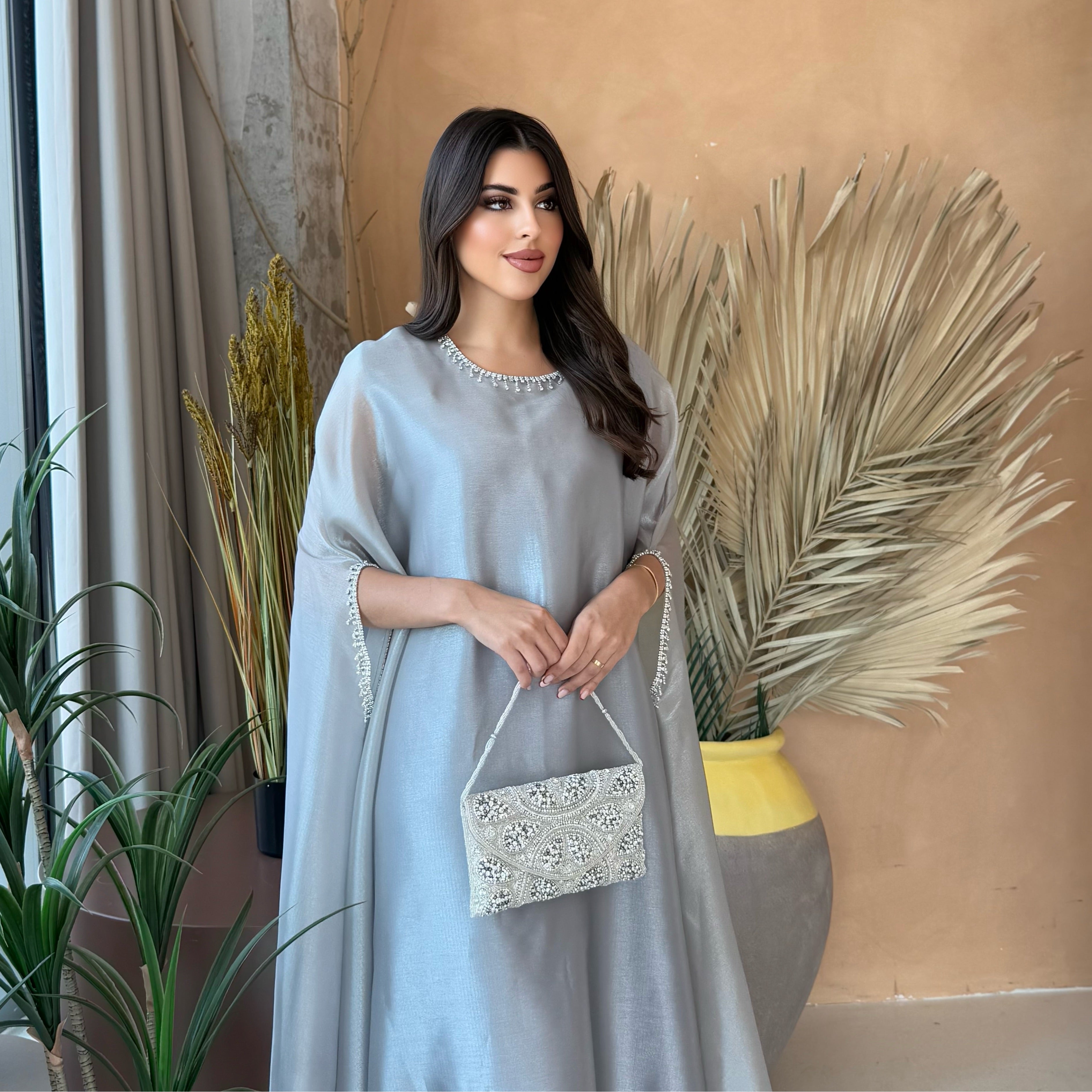 Lulu Organza Grey Dress