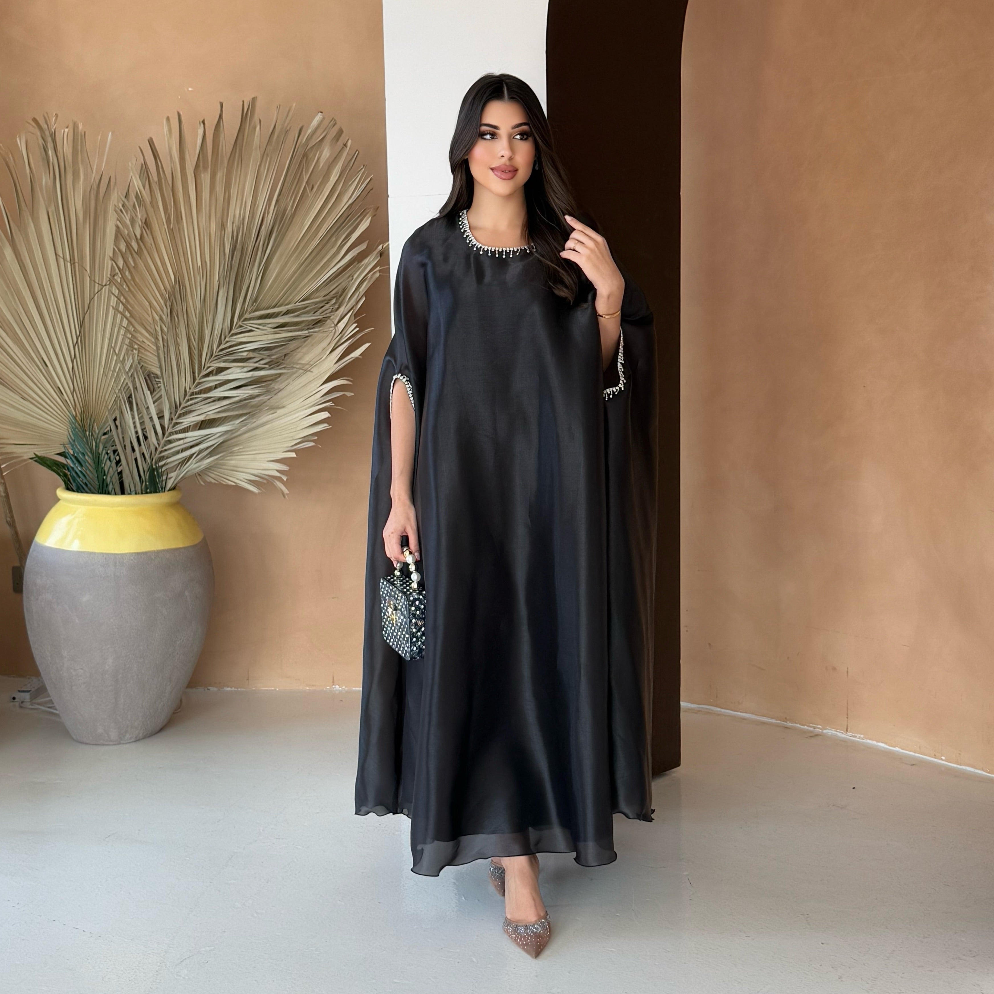 Lulu Organza Black Dress