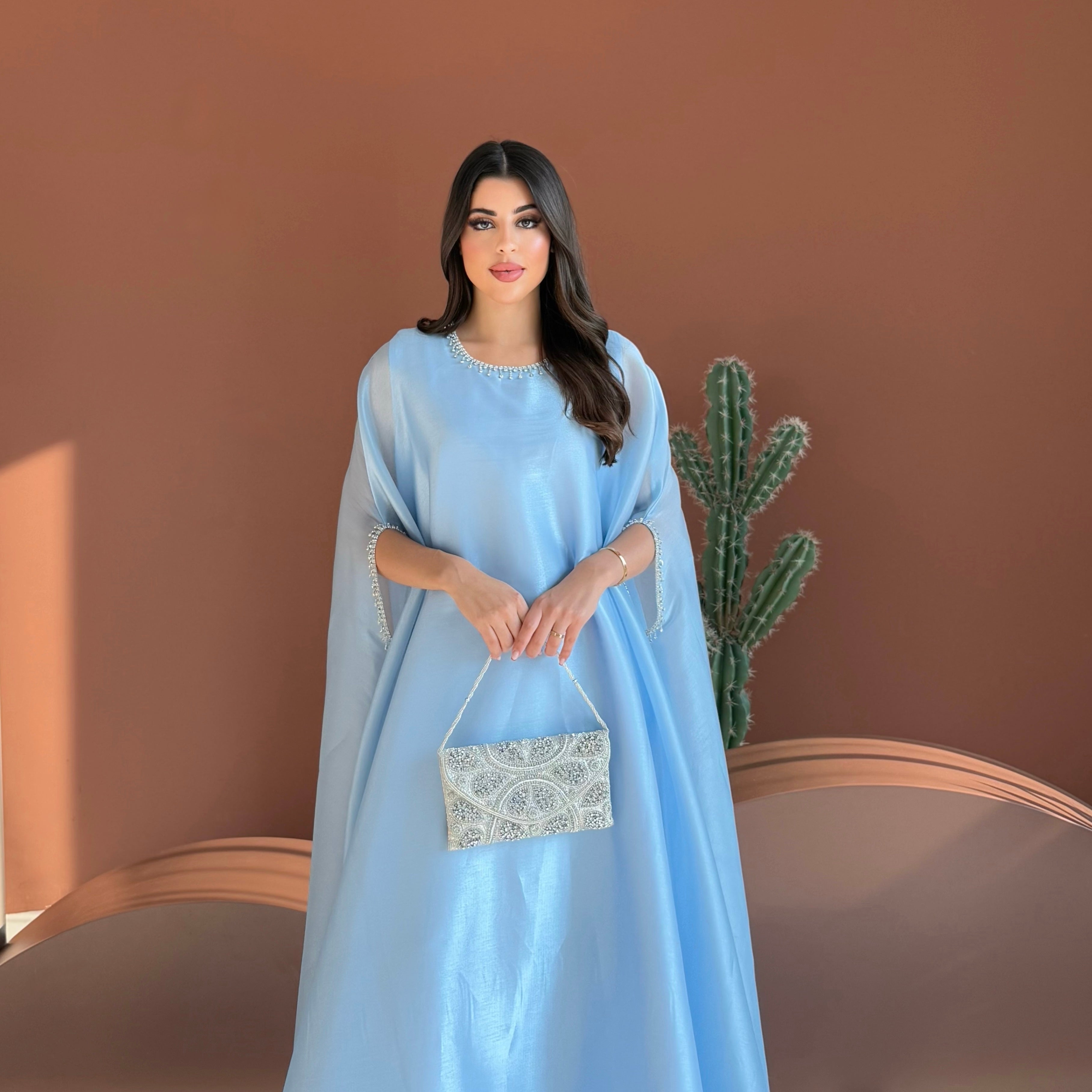 Lulu Organza Baby Blue Dress