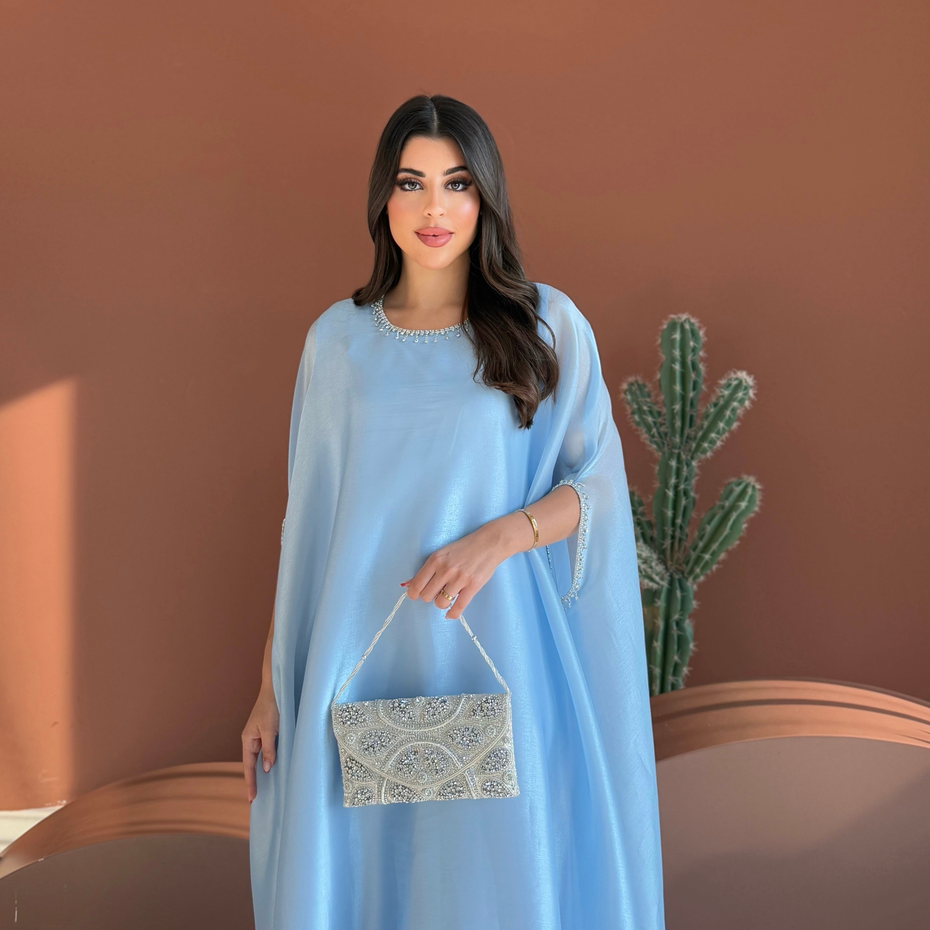 Lulu Organza Baby Blue Dress