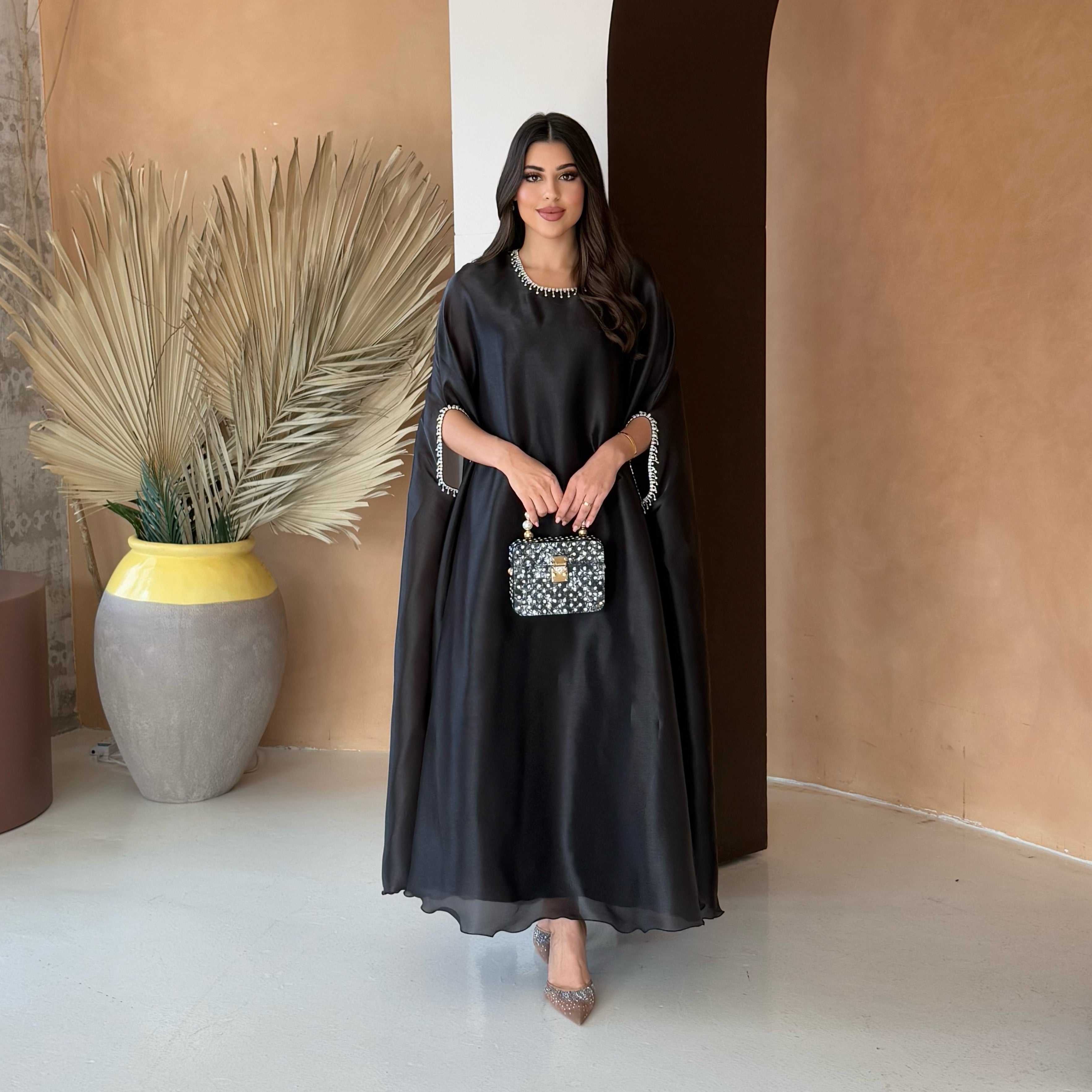 Lulu Organza Black Dress
