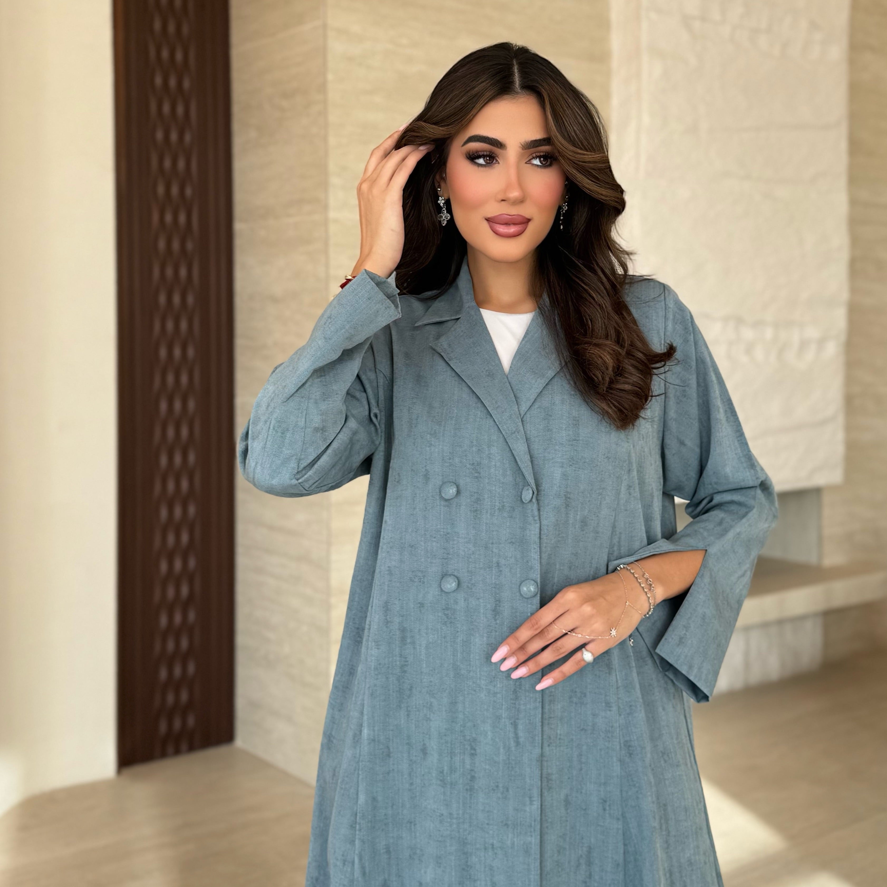 Nawal Blue Abaya
