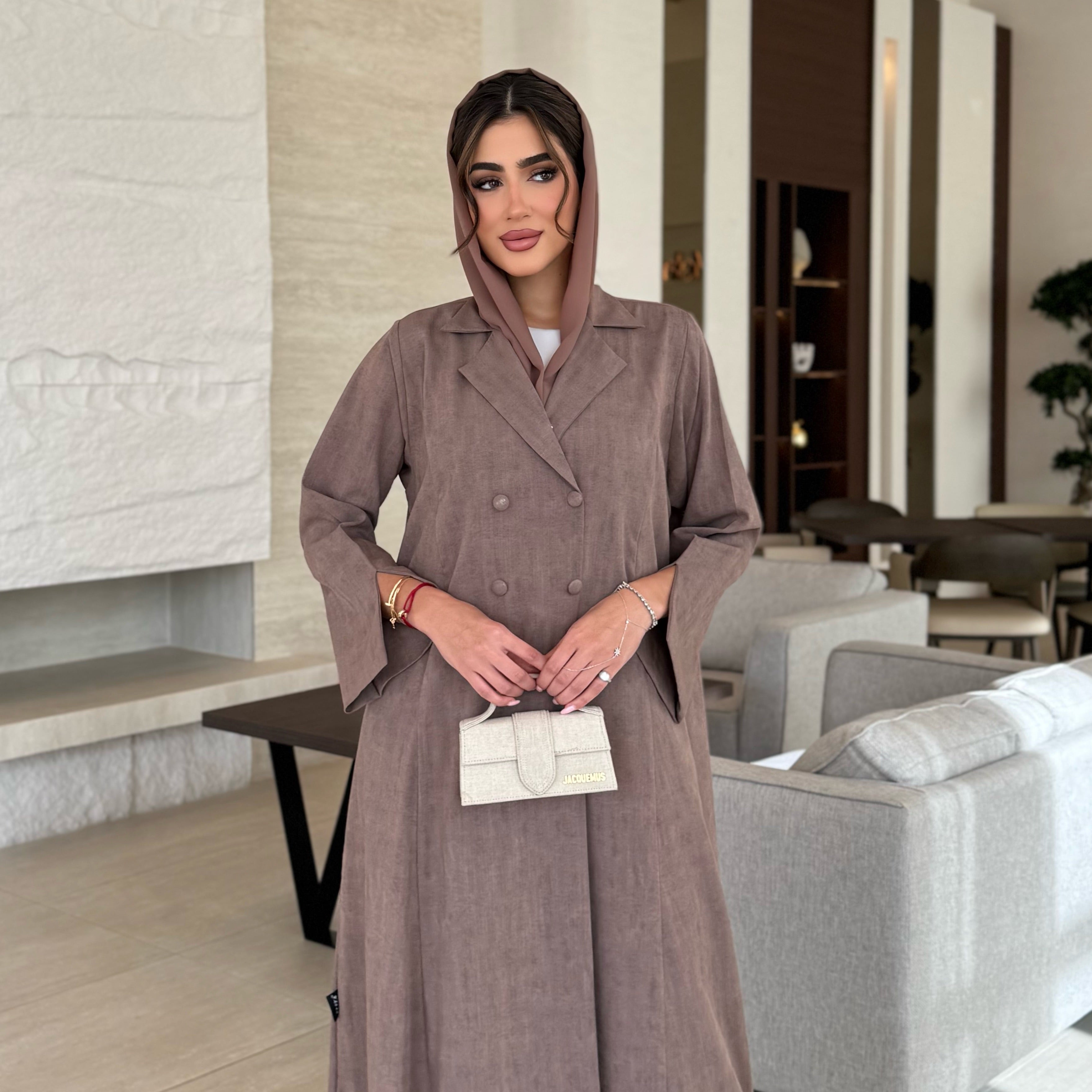 Nawal Brown Abaya