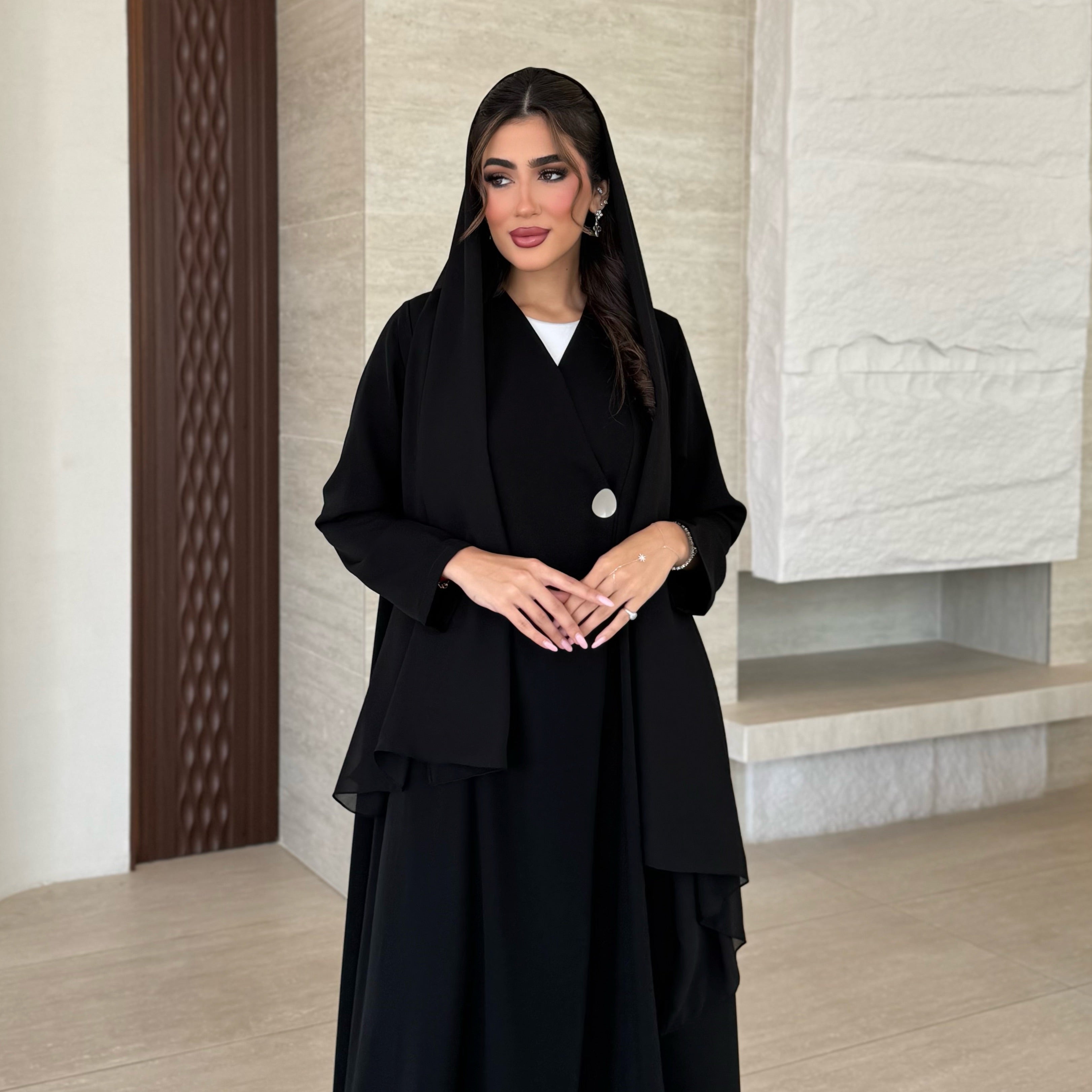 Sher Black Abaya