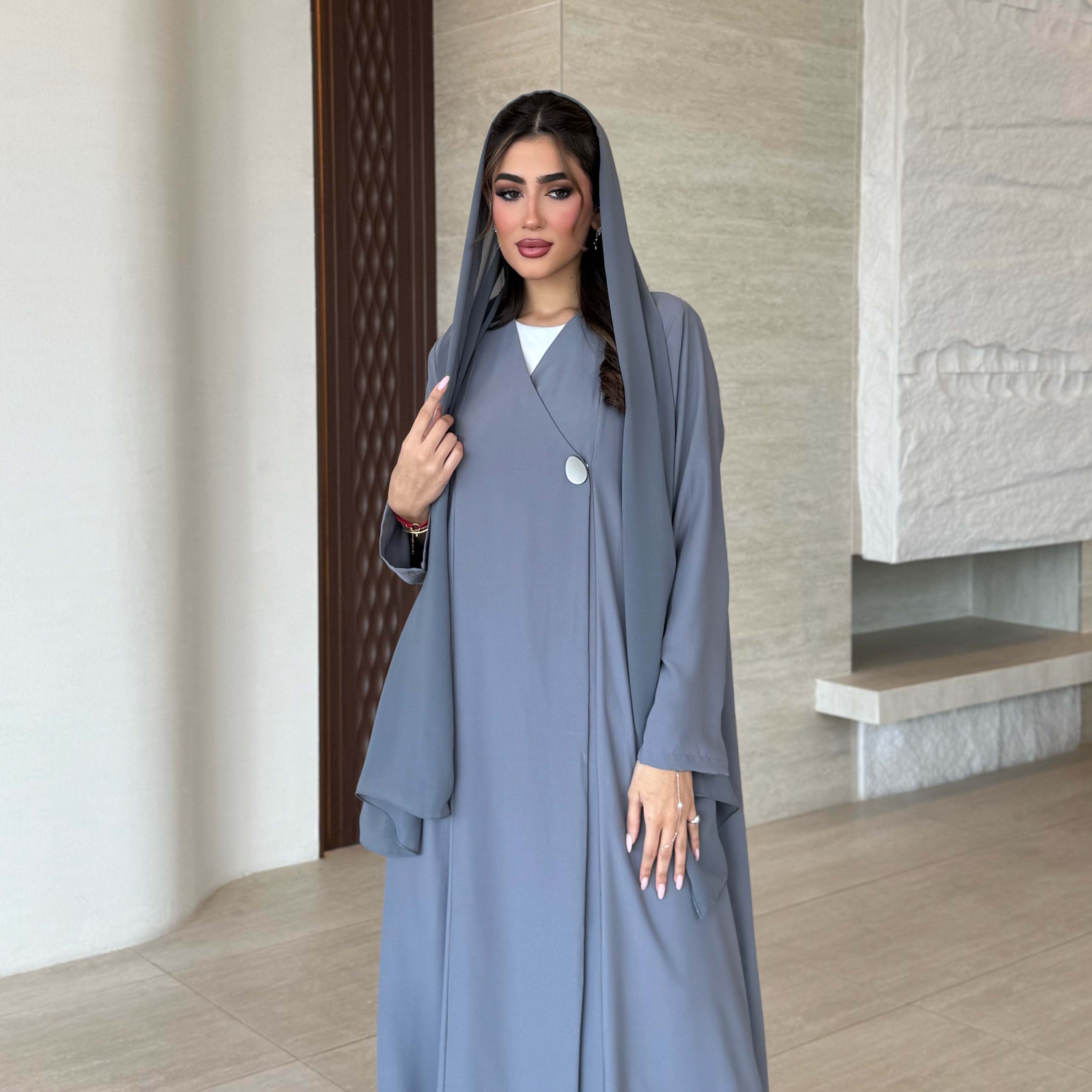 Sher Grey Abaya