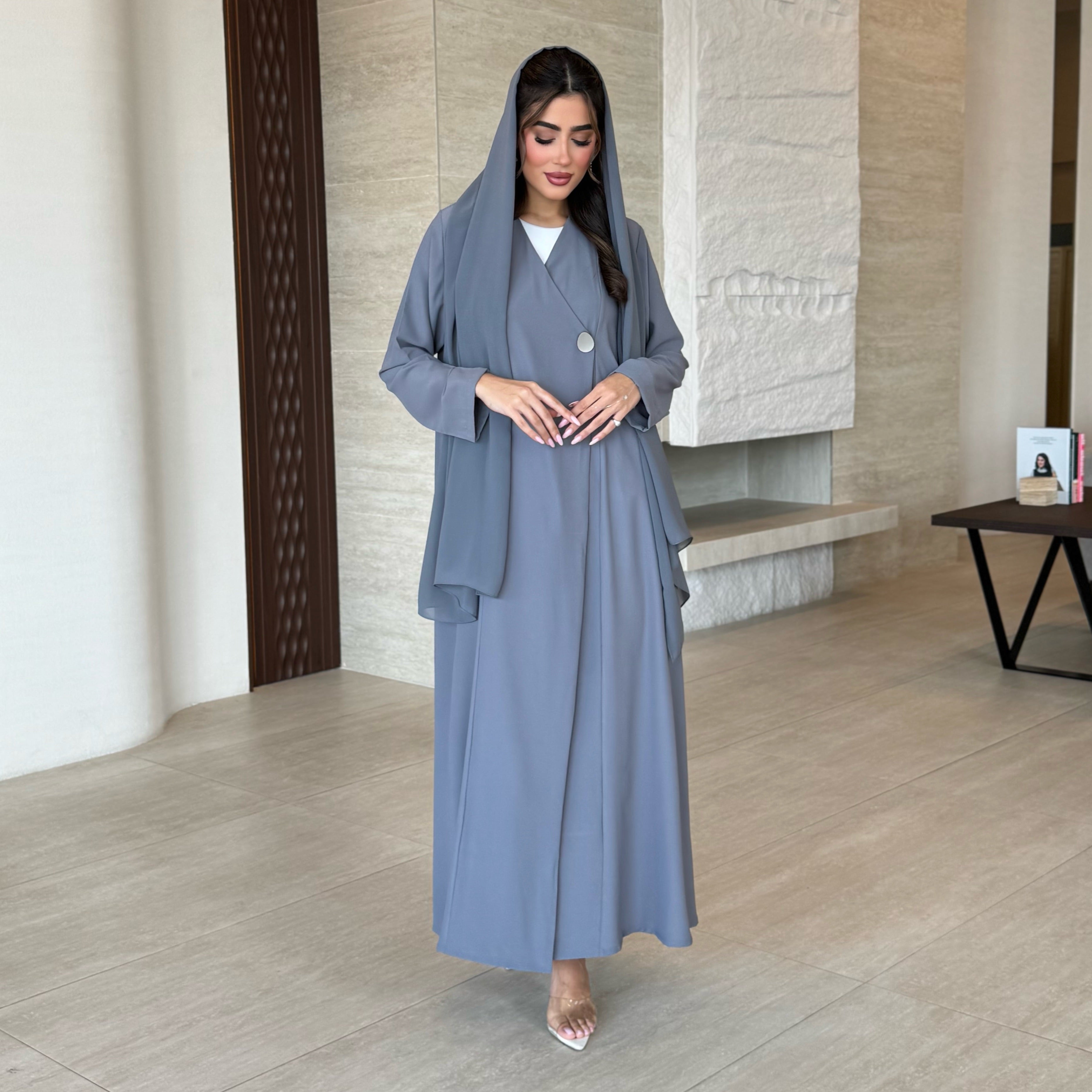 Sher Grey Abaya
