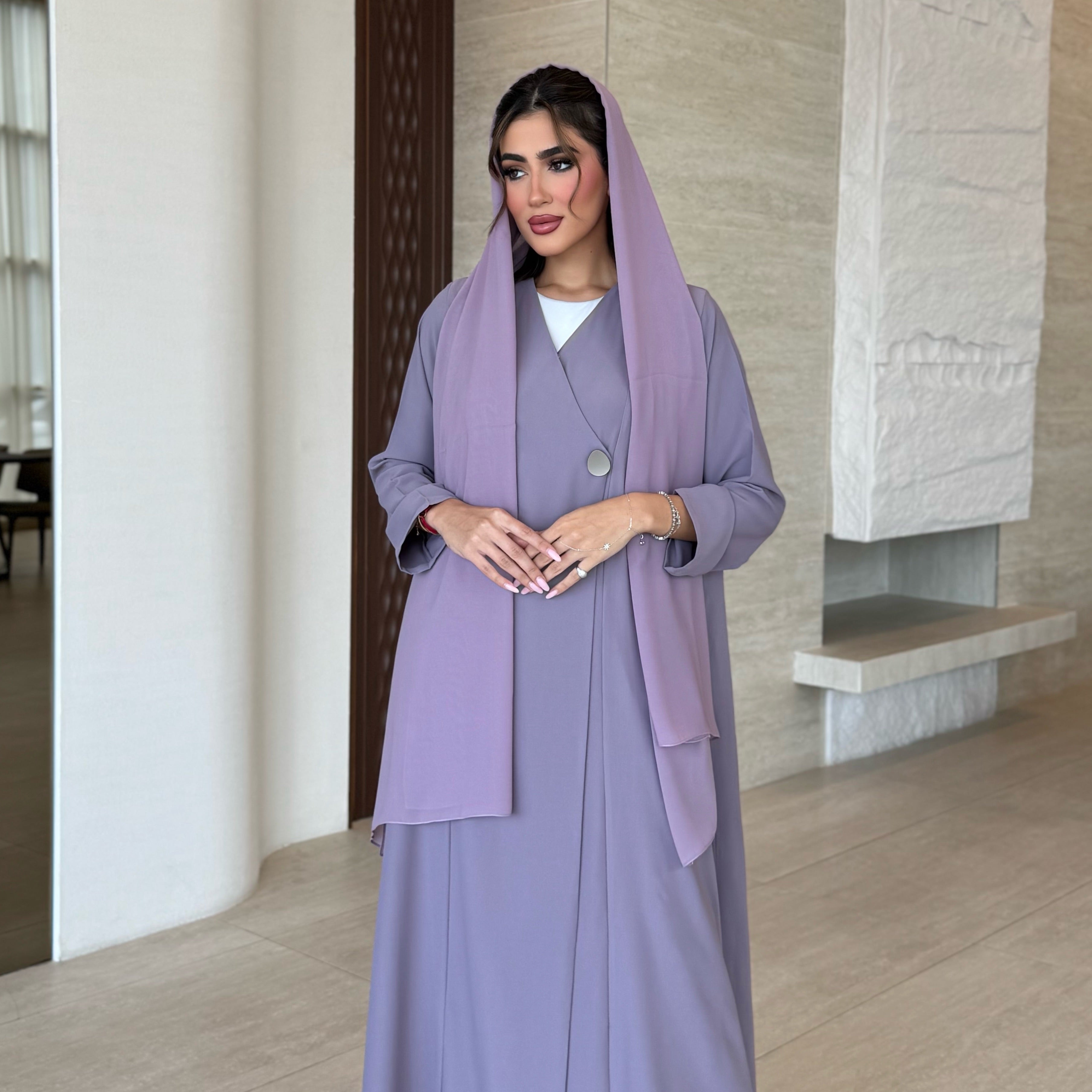 Sher Purple Abaya