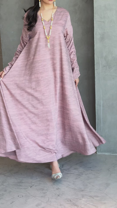 Shine Pink Jalabiya  
