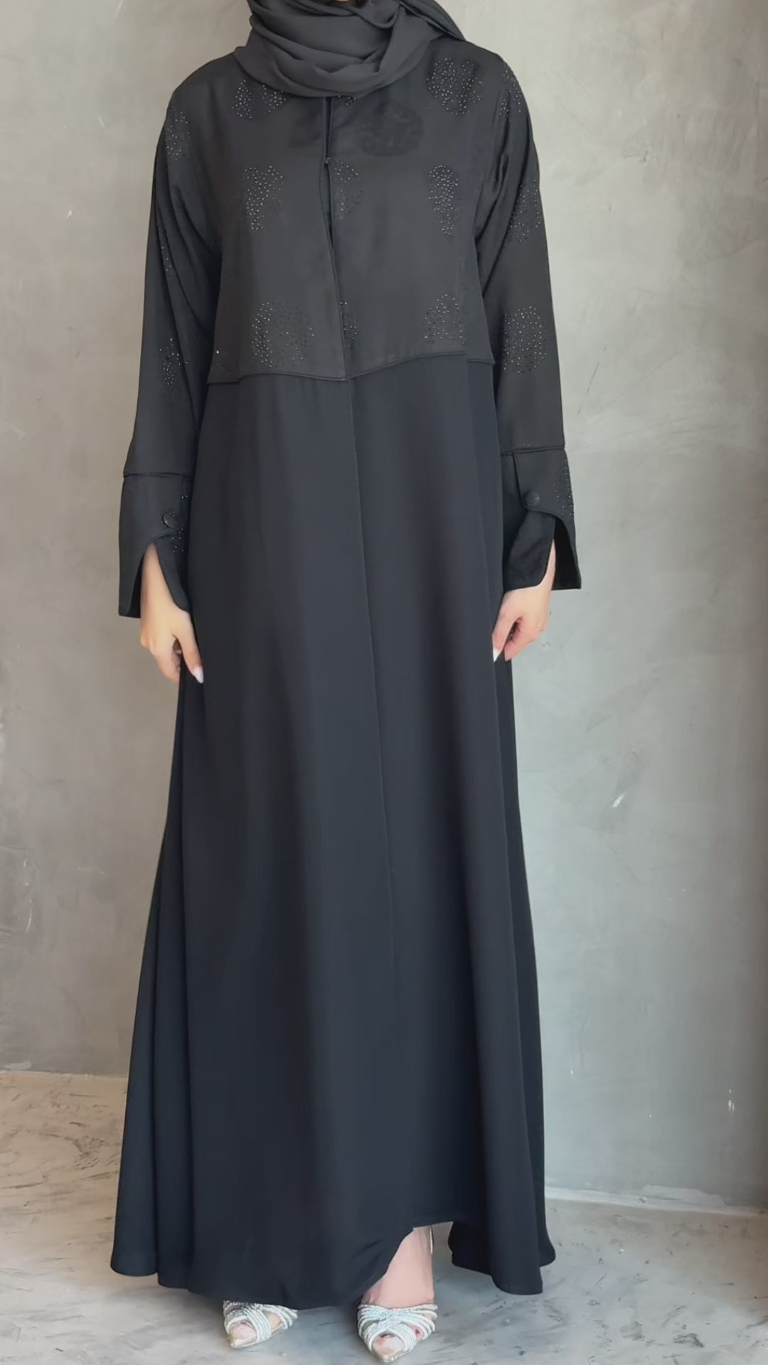 Sapphire Horizon Fabric Abaya